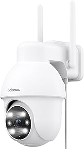 GALAYOU 2K Outdoor Surveillance Camera, 360° PTZ WLAN IP Camera Surveillance Outdoor, WiFi Outdoor Camera with Colour Nigh…