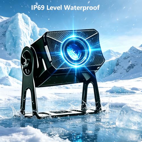 Image of 10.1 inch 1080P AHD Wired Reverse Rear View Backup Camera System,IP69K Waterproof Night Vision, Vibration-Proof 10G for Tractor /Truck /Excavator /Caravan /Skid Steer /Heavy Equipment D102