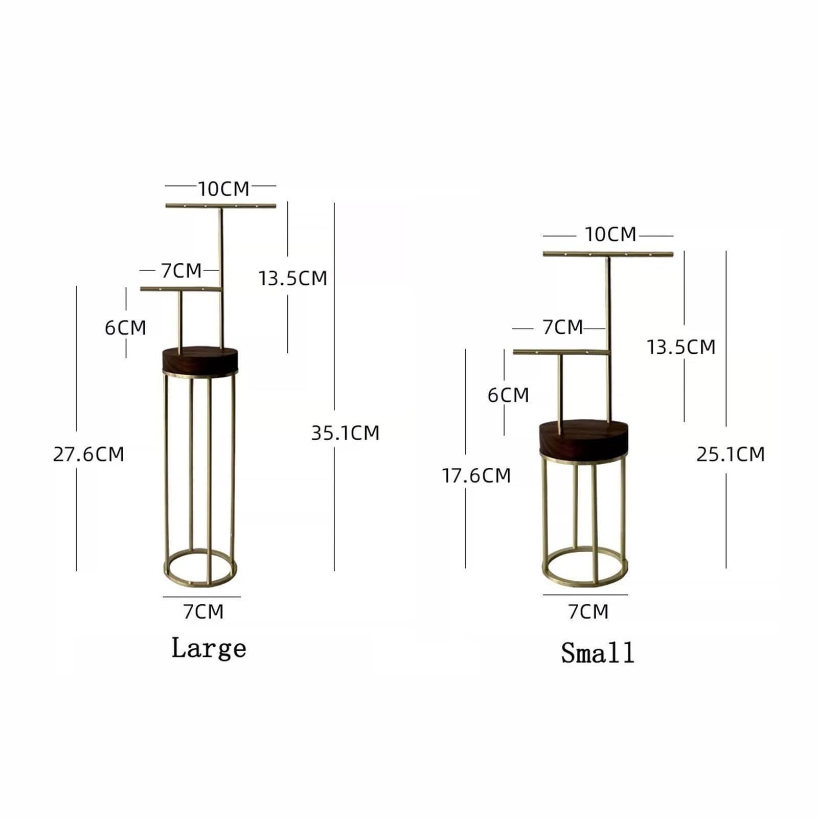 Espositore gioielli Espositore for orecchini in metallo, legno, staccabile Per conservare ed esporre i gioielli(Grande)