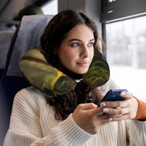 Almohada de viaje con relleno de poliéster negra miniatura 6