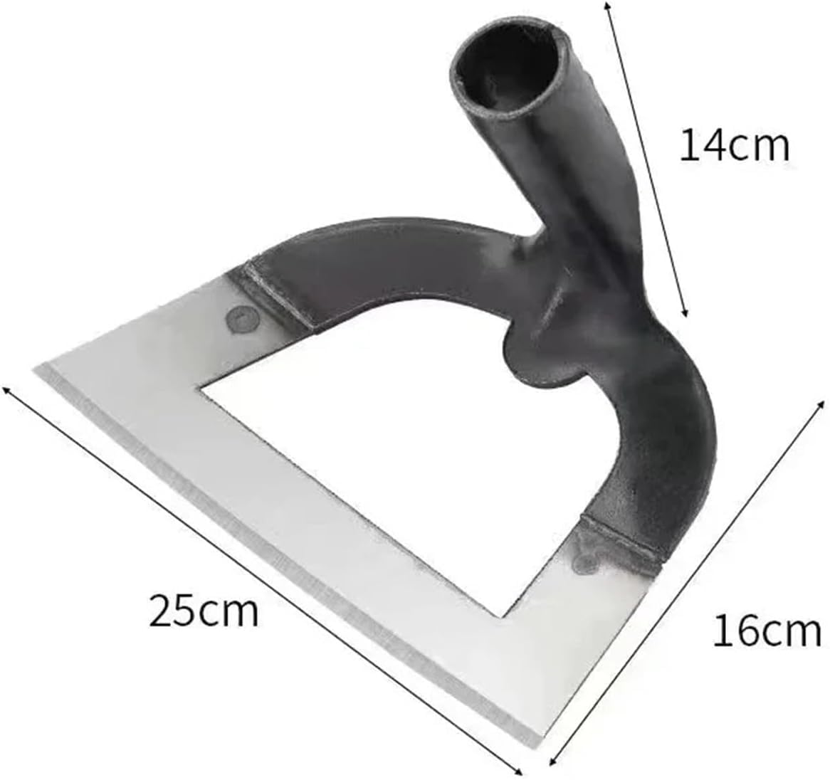 Hollow Moe Pielenie Grabie La-saving Pielenie I Spulchnianie Gleby Artifact Brona Ręczna Stalowa Motyka Do Pielenia Motyka Narzędzie Do Farmy Hoe Ogrodnictwo, Natural, 23cm