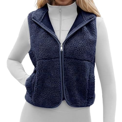 Gilet de sport polaire col montant isolant et sans manches