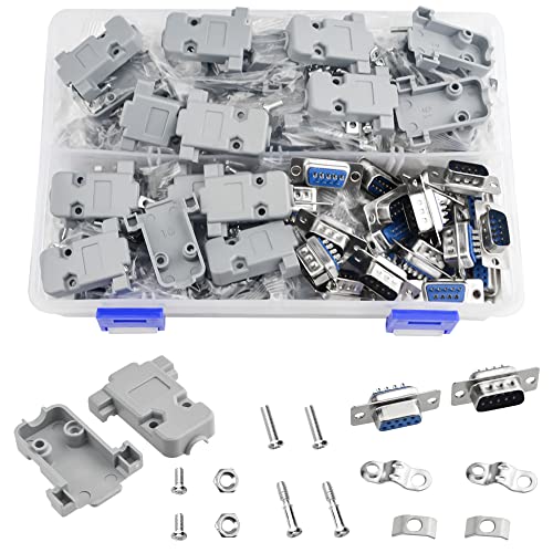 Conector DB9 Solder 9 Pines Macho y Hembra x30 miniatura 1