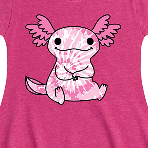 Instant Message - Tie Dye Axolotl - Toddler & Youth Girls Fit & Flare Dress2