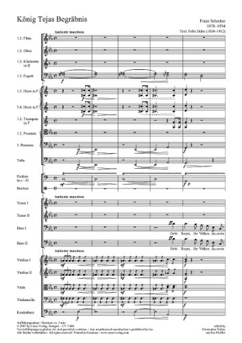 Schreker: König Tejas Begräbnis. Partitur