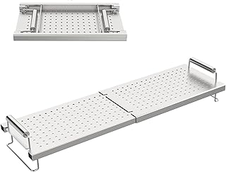 Griddle Warming Rack for Blackstone 17 22 28 36 Inch Griddle, Adjustable Grill Warming Rack for Weber Blackstone Charbroil and Most Tabletop Flat Top Griddle Accessories