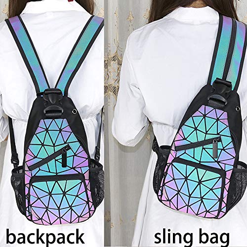 Handbags Womens Geometric Luminous Purse bags Ladies Top Handle Satchel Bags4