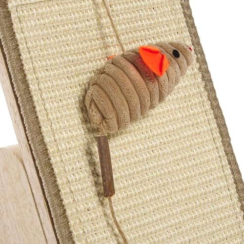 Rascador para gato SAFAVIEH con juguete de sisal miniatura 4