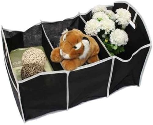 Miniatura 4 de 2 contenedores de almacenamiento negro organizador plegable plegable carro carro auto bolsa