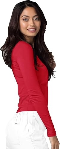 Miniatura 5 de Adar Underscrubs - Camiseta de manga larga para mujer, 2 unidades