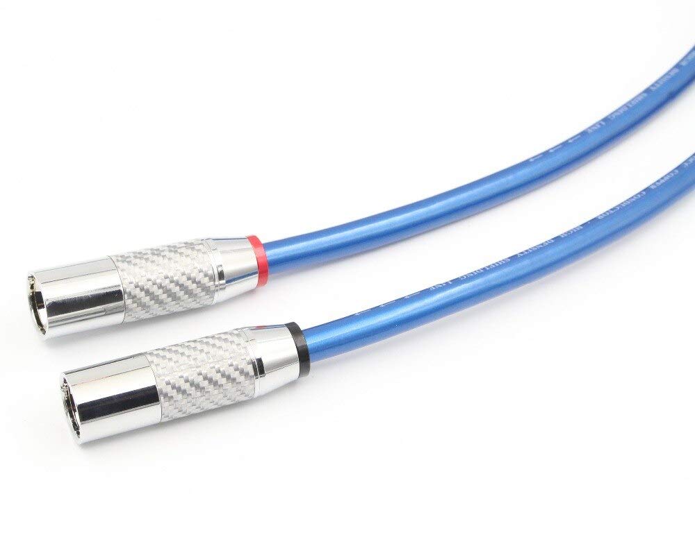 Jedna para HiFi Audio XLR męski na żeński kabel mikrofonowy audiofilski zbalansowany interkonekt przewód mikrofonowy (1 m)