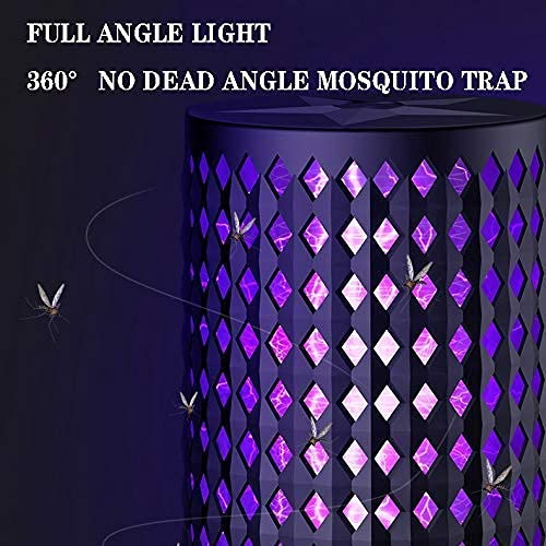 TEmkin Luz para Matar Mosquitos, lámpara Repelente de Mosquitos USB para Interiores y Exteriores, lámpara para Matar Insectos, lámpara atrapamoscas B