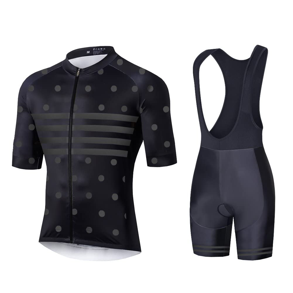 UGLY FROG Uomo Ciclismo Abbigliamento Kit Maniche Corte Jersey Set Road Bike Bib Shorts con Imbottito