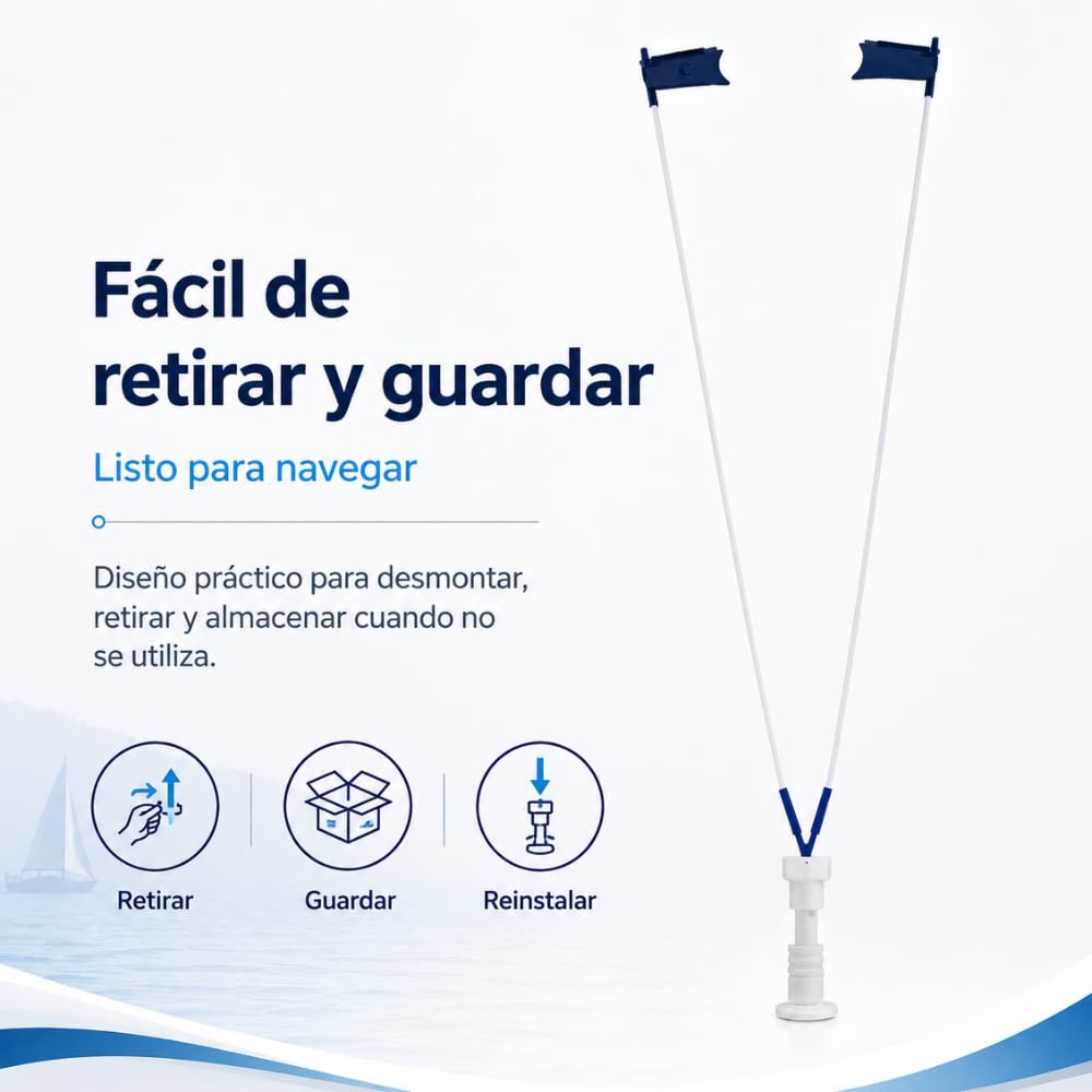 Remi Hogar Eolo Náutica StopGull Air | Espantapájaros Profesional Anti Gaviotas y Aves costeras | para embarcaciones | Fácil instalación