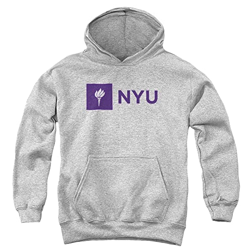 LOGOVISION New York University Official One Color Logo Youth Kids Boy/Girls Pull-Over Hoodie Sweatshirt