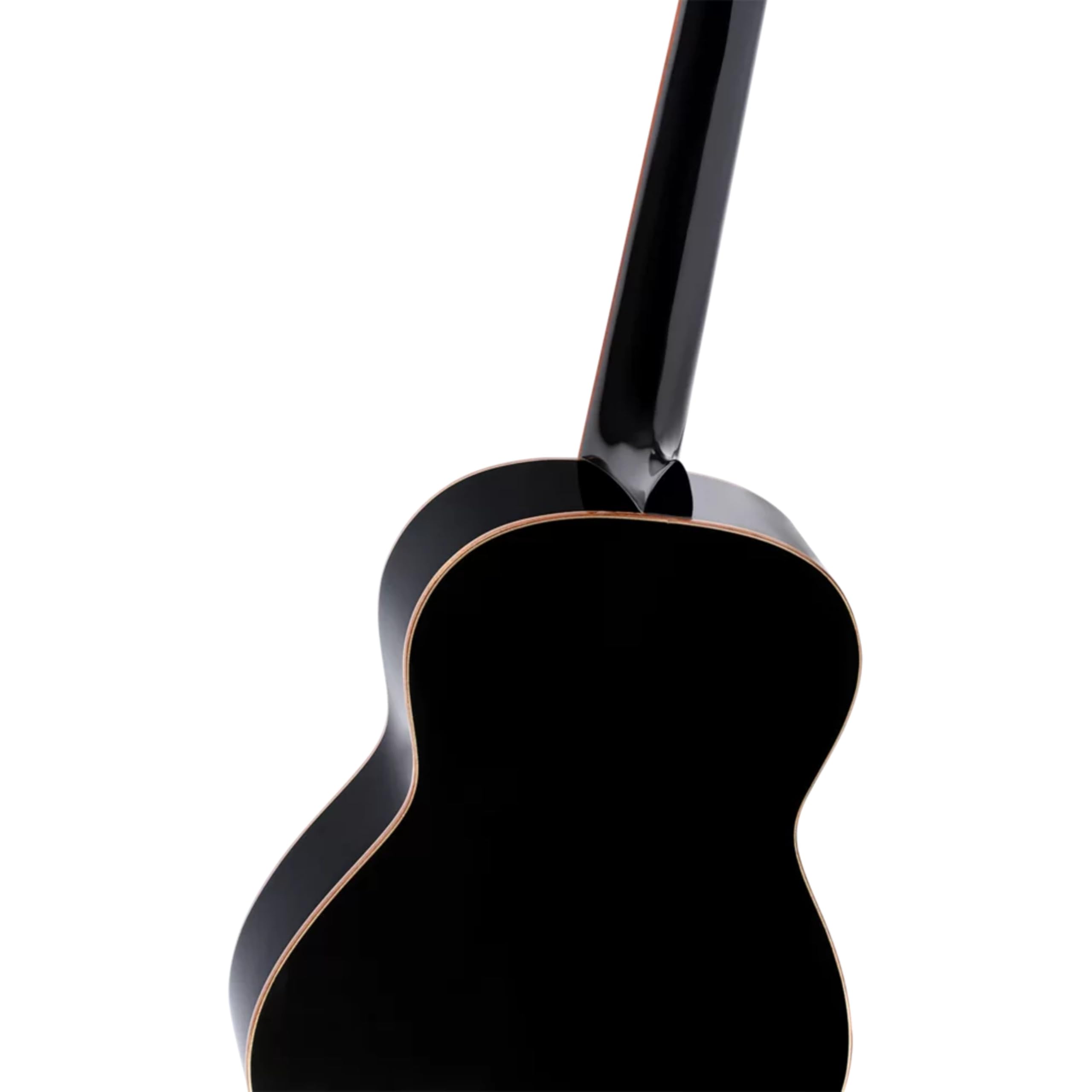 Ortega Guitars 3/4 Konzert Gitarre – Family Series – Inklusive Gig Bag – Fichte, Mahagoni, Schwarz (R221BK-3/4)