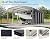 Jocisland 12x24 FT 2-in-1 Carport & Storage Shed, Heavy Duty Carport with Galvanized Steel Roof, 12x4.2 FT Metal Shed with 2 Transparent Panels & Double Doors, Car Canopy for Cars, Boats, Trucks