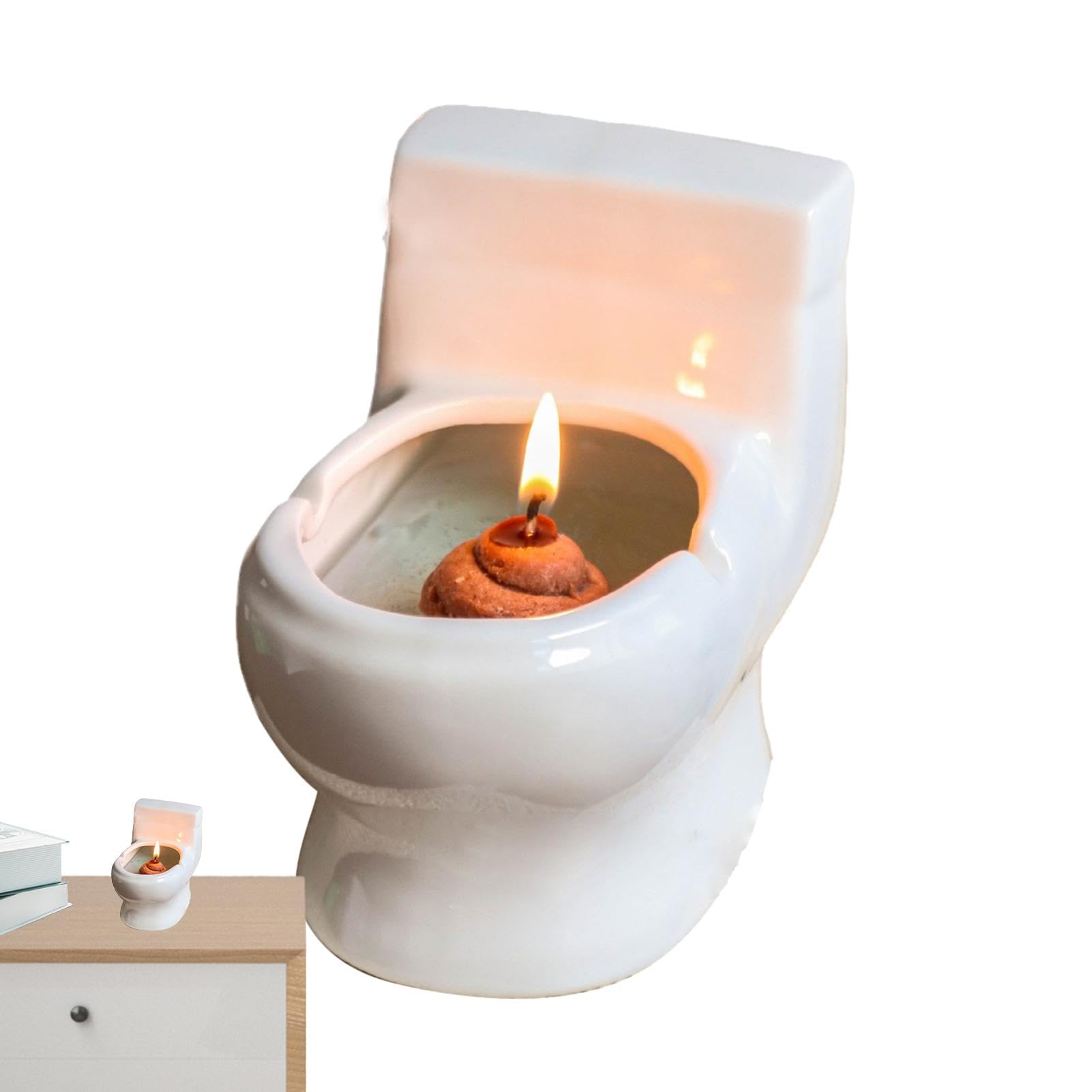 Amazon.co.jp: 家庭用キャンドル | 便器型の面白い手作りの香り付き