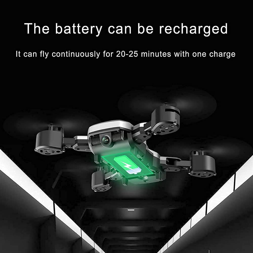Drone with 1080P HD Camera for Adults Kids FPV WiFi Live Video RC Quadcopter Beginners 2 Batteries and Carrying Case with Auto Hover 3D Flip Headless Mode One Key Start Waypoint Fly (Black)
