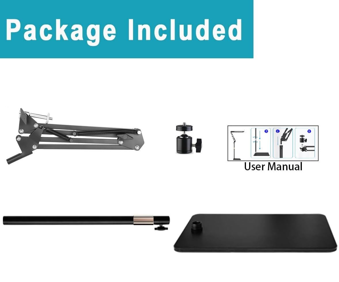 Supporto da Pavimento per Webcam Brio, Supporto da Pavimento per Webcam in Metallo Compatibile con Le Webcam Logitech Brio 4K,100 101,301 300,500,C270,C310