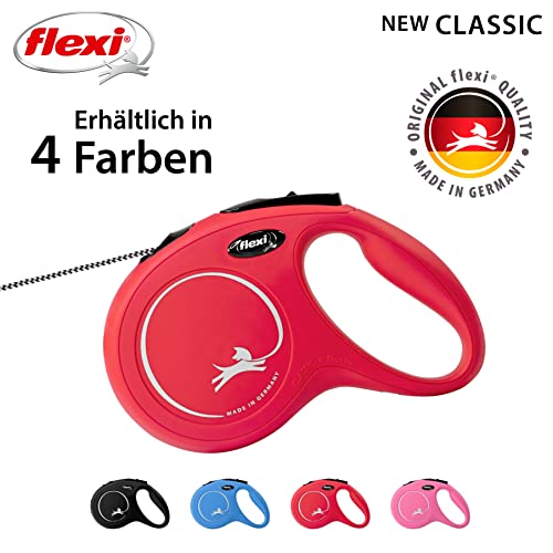 flexi® Classic M Seil 8 m rot, Roll-Leine für Hunde bis 20 kg