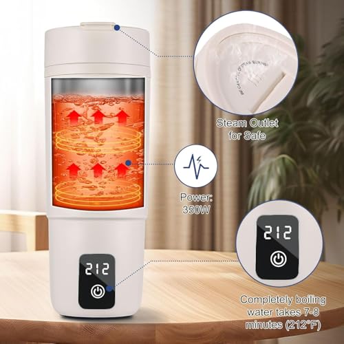 Tetera eléctrica portátil Miicasa 500 ml dual 110-230V miniatura 5