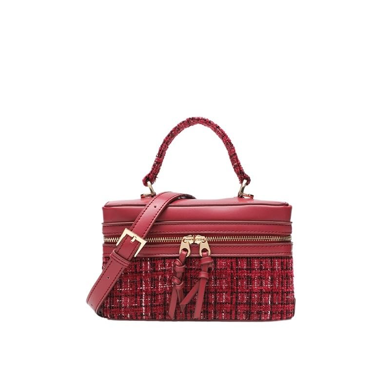 Women Chic Mini Box Purse Classic Satchel Crossbody Shoulder Bag Small Top Handle Designer Box Trendy Handbag BGUS-10-0