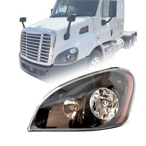 Voltexa Headlight Replacement for Freightliner Cascadia 2008 2009 2010 2011 2012 2013 2014 2015 2016 2017 Freightliner Cascadia Headlights Cascadia Halogen Headlamp