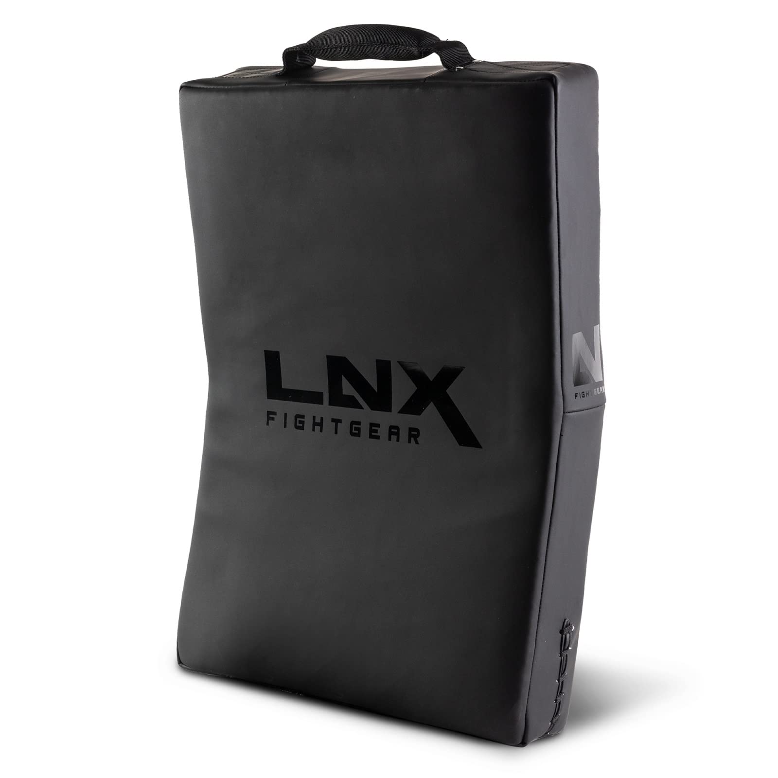 LNX Schlagpolster Pratze Ultimatte gebogen - Mattschwarz Ultimatte Black XL Stoßkissen Pratze für Kickbox- Muay Thai Training usw.