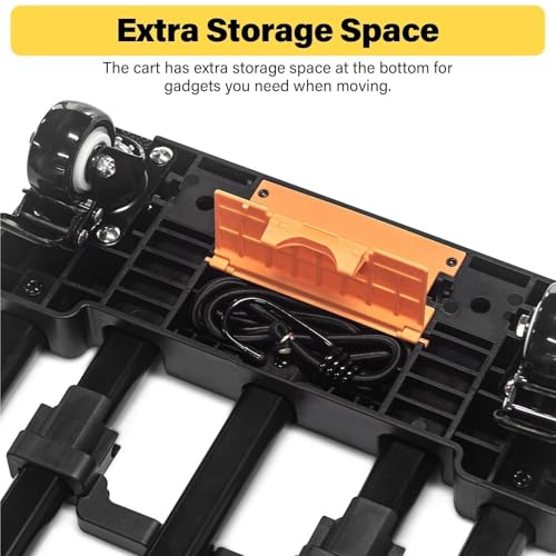 Carretilla plegable con 6 ruedas para mover equipaje miniatura 3