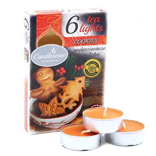 GALA Flavour by Duftlichte 96913 Scented Candles Tea Lights Diameter 37.5 mm 16.6 mm Orange Pack of 18