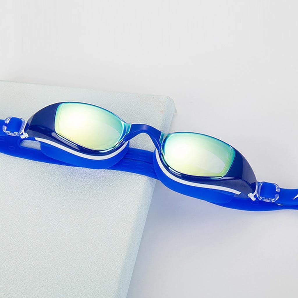 DFrywdgSEY swimming goggles, Professional Outdoor Swimming Glasses Large Frame Plating Goggles Anti-fog Waterproof UV Swim