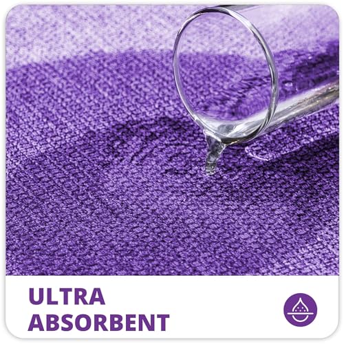 Image of Bath Mat,Ultra Thin Bathroom Runner Rugs,Large Bath Mats for Bathroom,Quick Dry,Non-Slip,Machine Washable,Low Pile,Bath Rug,Shower Outside,Sink,Home Decor Accessories.Purple,1'9 inchx3'11 inch(21x47inch)