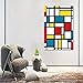 KELDOG Grid Pictures Puzzle Jigsaws 1000 Pezzi, Piet Cornelies Mondrian Modern Abstract Wooden Puzzles, IQ Challenge Jigsaws Toys Gioco