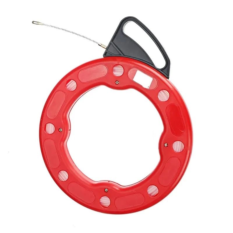 Einziehband Professioneller Kabelzieher aus Nylon, 15–30 m, flexibler Gleiter, schwenkbar, Fischband, tragbare Rolle, Kabelkanal-Drahtziehwerkzeug(20M)