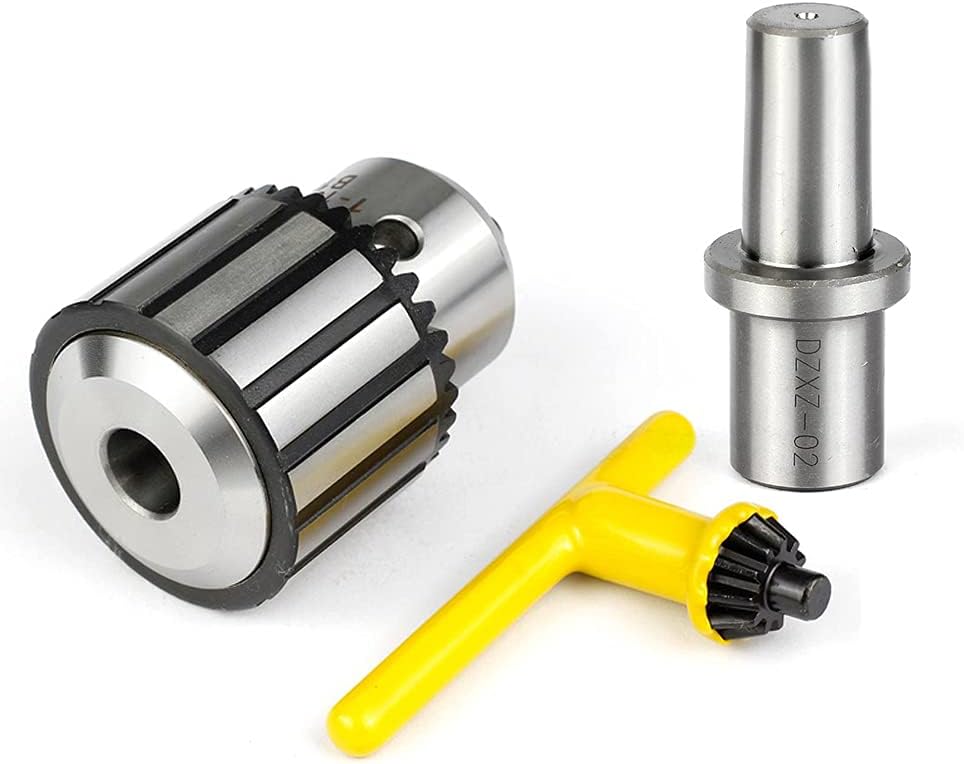 Drill Chuck 5/8 Inch(1-16mm) JESTUOUS 3/4 Inch Weldon Shank Adapter Heavy Duty Key Type chuck Converter Tool for Drill Press