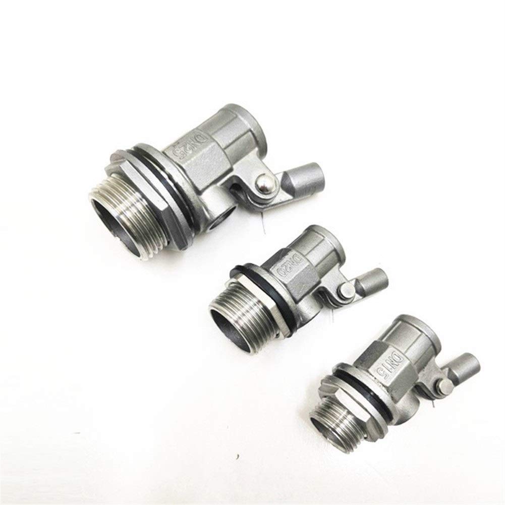 Sfera galleggiante in acciaio inox DN15 G1/2 ottone filettatura maschio sensore acqua interruttore di livello valvola a galleggiante per interruttore di livello magnetico e misurazioni del livello del