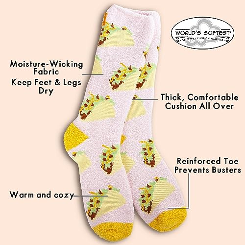 World's Softest Spring Cozy Crew OS Socks - Comfortable Crew Socks for Women3