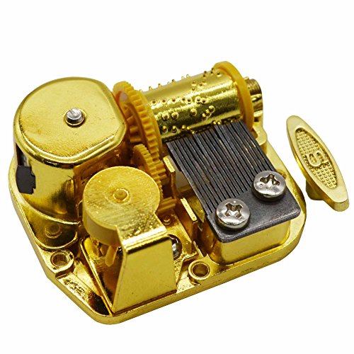 Maymii Gold Plating 18 Note Musical Movement Music Box Diy-Different Tunes Available (Tune Is You Are My Sunshine) #TOP10