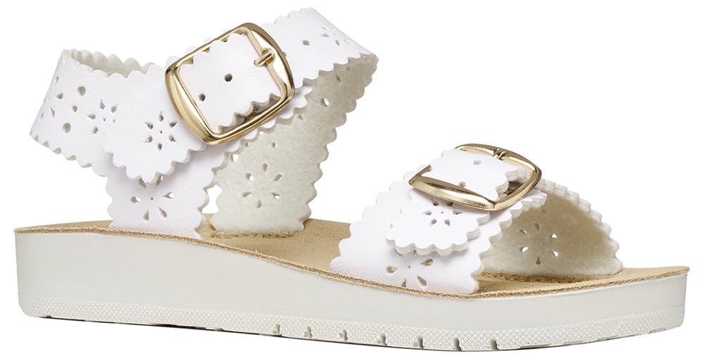 Geox J COSTAREI GI Sandal, White, 37 EU
