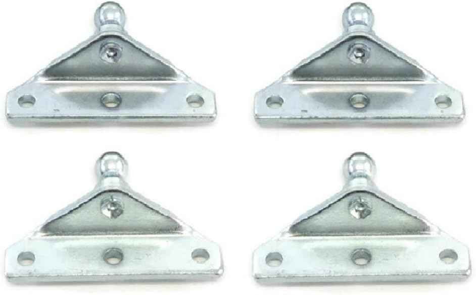 4 Pieces 10mm Ball Stud Brackets Sockets for RV Campers Fits Gas Prop Strut Spring Lift Coated Steel