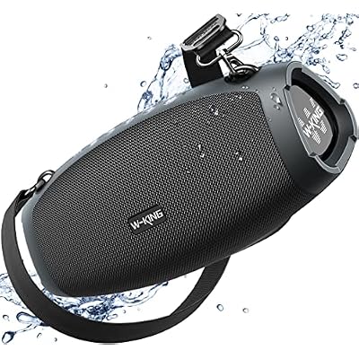 W-KING Bluetooth Speaker, 120W Max Loud Portable Speakers Bluetooth Wireless Boombox, IPX6 Waterproof Party Large Outdoor Speaker, 70W Triple Passive Radiators- Deep Bass/Subwoofer*2, 42H, TF, AUX, EQ
