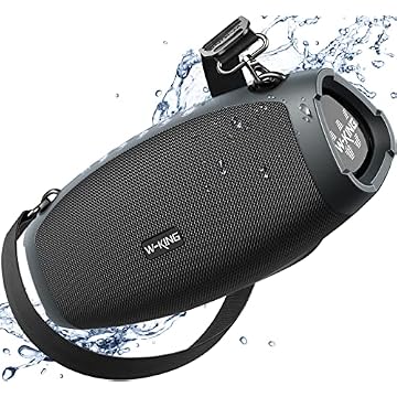 Alto-falantes Bluetooth W-KING 70W atualizados, alto - Deep Bass, IPX6 Impermeável Outdoor Alto-falante sem fio portátil com Power Bank, DSP, áudio transparente, cartão TF para festa, acampamento
