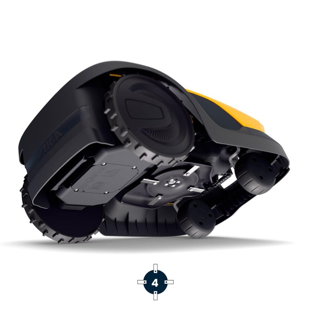 STIGA A A 6v Robot cortacésped autónomo, 600 m², 18 cm - Tecnología Inteligente Vista basada en AI, Navegación GPS RTK - Huertos pequeños de hasta 600 m²