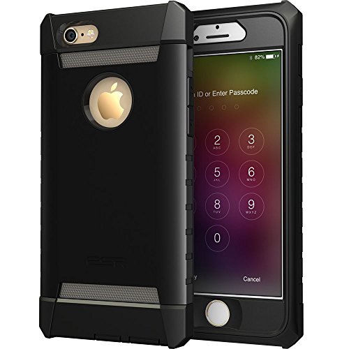ESR Case for iPhone 6/6s, Full Body Hybrid Protective Case with Front Cover and Built-in Screen Protector [Three Layer] [Metal Design] [ Heavy Duty] for 4.7
