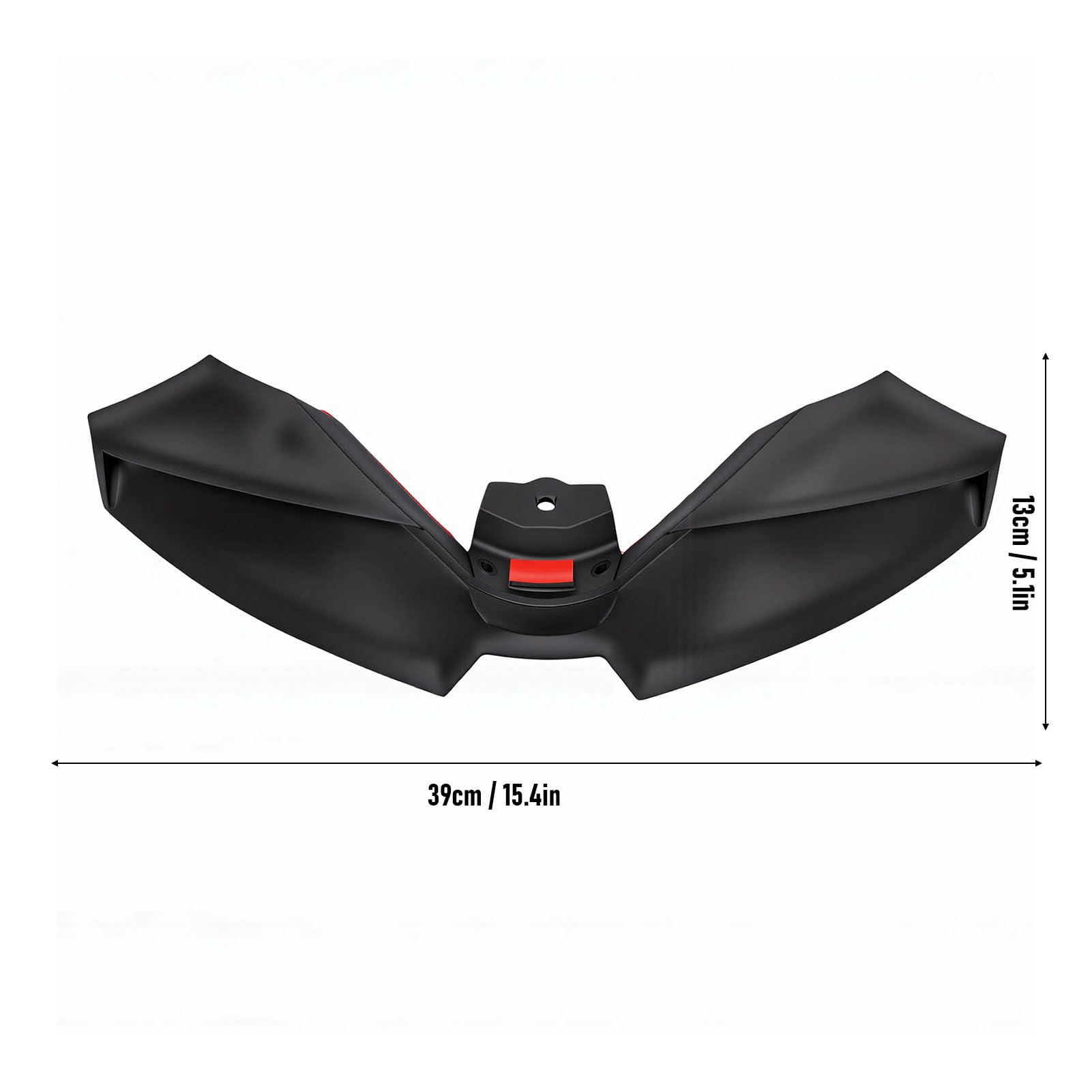 Spoiler Avant de Moto en ABS Noir de Remplacement pour MT09 MT09 SP 2024-2026, avec Conception Aérodynamique Réglable pour Une Force d'appui et Une stabilité Accrues