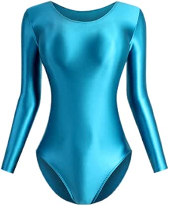 Amazon.co.jp MJINM レディースUネックレオタード 超光沢 伸縮性 極薄素材 激密着 目立つレースクイーン キャンペーン