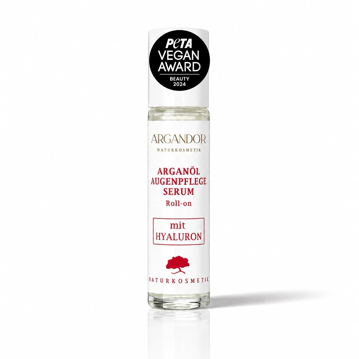 ARGAND'OR veganes Bio Arganöl Augen-Pflege-Serum 10 ml Regeneriert, strafft und wirkt abschwellend Mit praktischem Roll-on Applikator Vegane Naturkosmetik