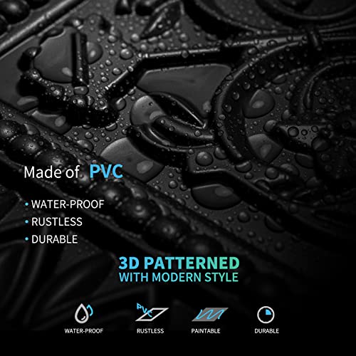 Image of Art3d Drop Ceiling Tiles, Glue up Ceiling Tiles, 2'x2' Plastic Sheet in Black (12-Pack, 48 Sq.ft)