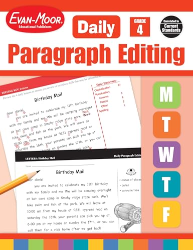 Daily Paragraph Editing Grade 4 cahier exercices de grammaire CM1